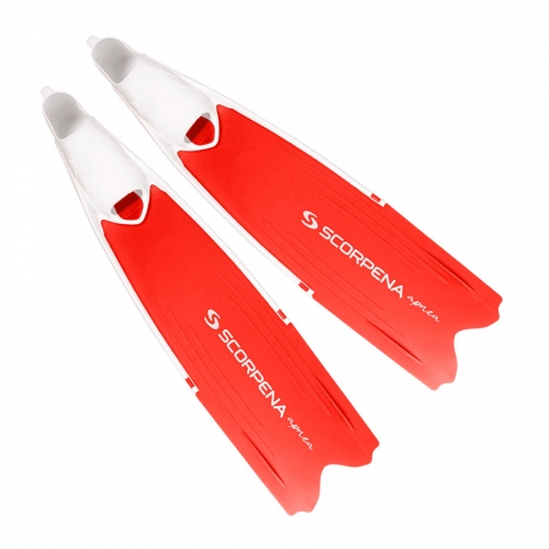 Fins Scorpena F1, white - red