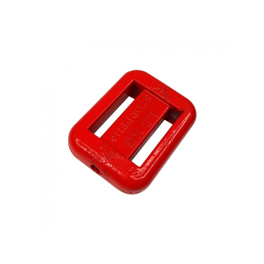 Weight for belt Scorpena 1 kg, red, with a hole for fish stringer 